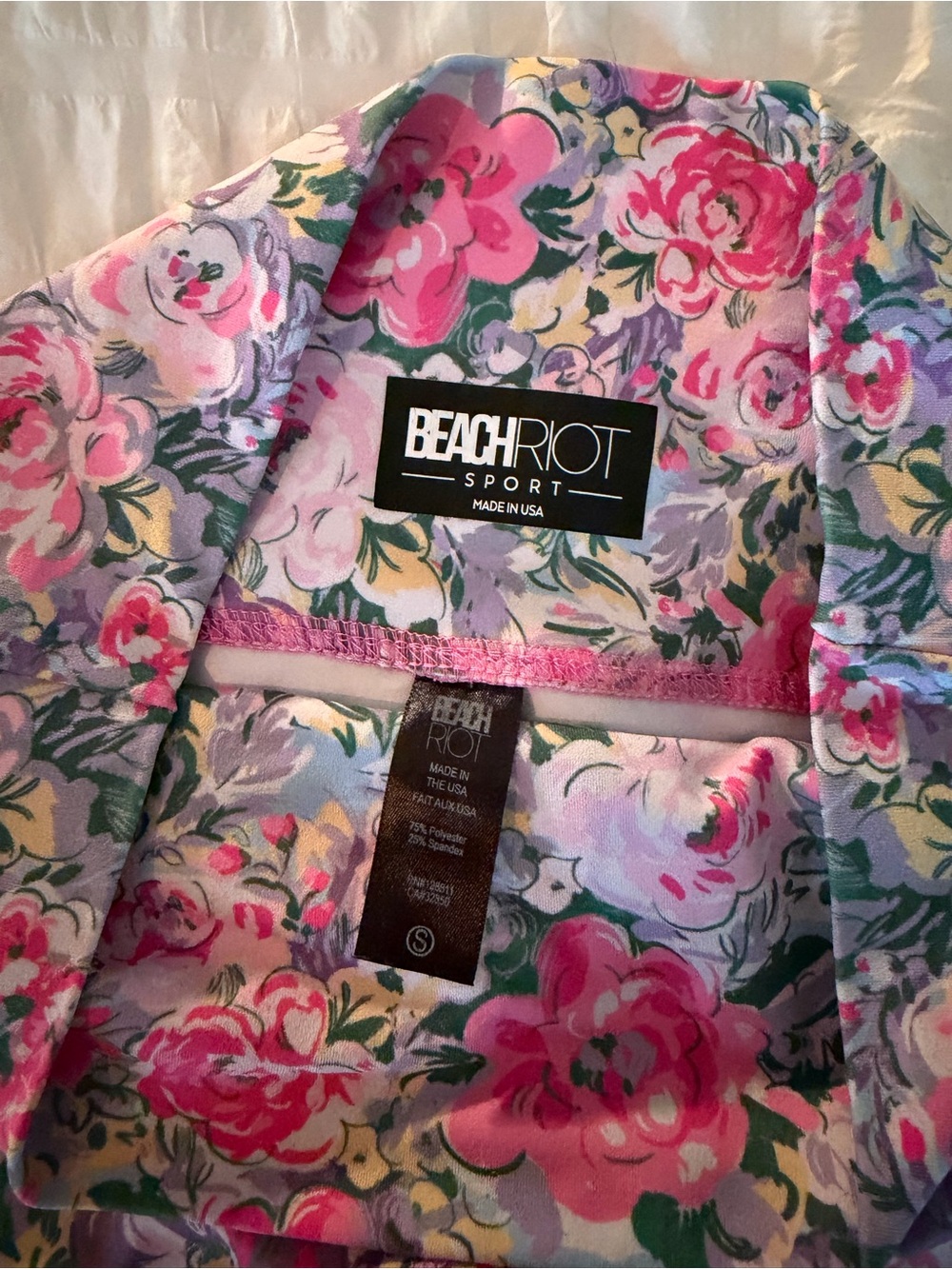 Beach Riot Floral Ruffle Workout Set - Picture 6 of 10